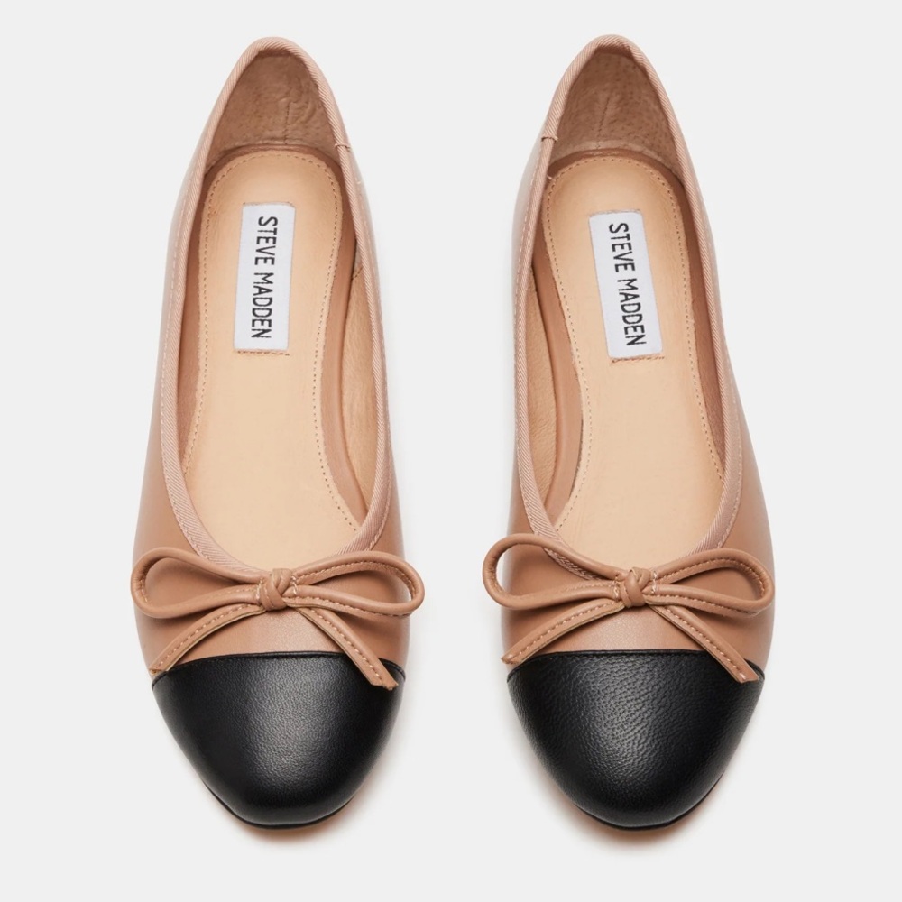NEW Steve Madden Ellison Ballet flats in Natural Size 6.0